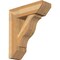 Ekena Millwork Funston Slat Rough Sawn Bracket w/ Offset Brace, Western Red Cedar, 8"W x 24"D x 28"H BKT0806X24X28FST06RWR - alternate 1
